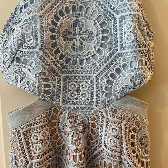 Hello Molly No Hesitation Dress - Baby Blue & Nude - Picture 9 of 14